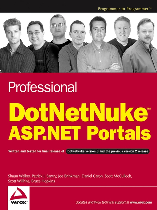 Title details for Professional DotNetNuke ASP.NET Portals by Shaun Walker - Available